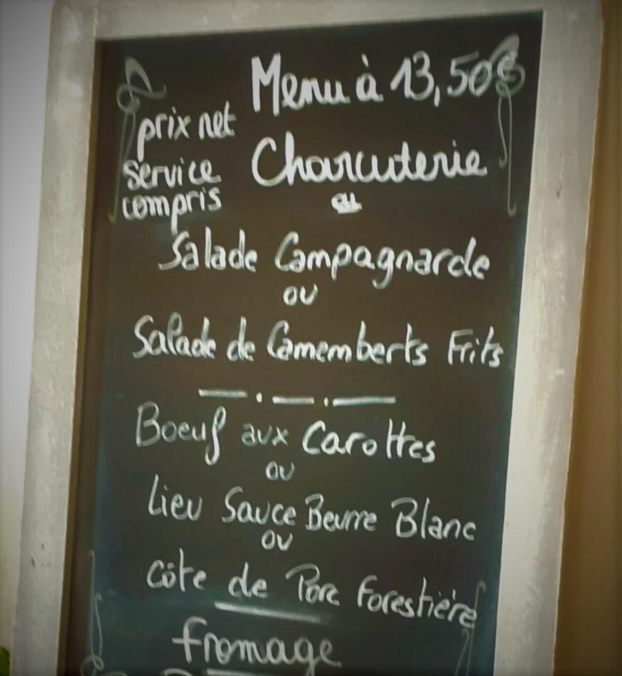Au Clair de Pierre - Menu Image 1